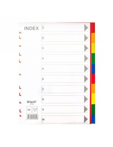 SEPARADOR PVC 10 COLOR A4